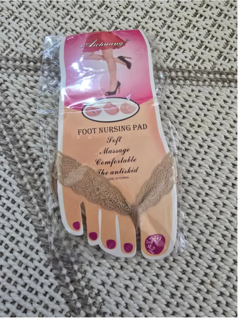 Lace Thong Foot Pad for Balls of Feet Wear with Heels Sandals Flats Comfort
